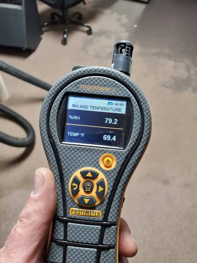 Moisture meter humidity assessment for Fire & Smoke Damage Restoration in Graham
